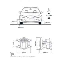 Osram hmlové svietenie LEDriving F1