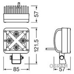 Osram LEDriving Cube MX85 LEDDL101-WD 12V pracovné svietidlo 22/2W