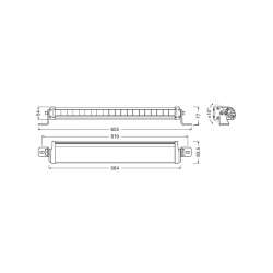 Osram LEDriving Ligthbar FX500-SP LEDDL104-SP 12/24V 36W