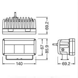 Osram LEDriving Ligthbar MX140 LEDDL102-SP 12/24V 30/2W