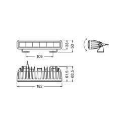 Osram LEDriving Ligthbar SX180 LEDDL105-SP 12/24V 14W