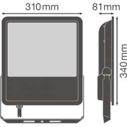 Osram Ledvance FLOODLIGHT 180 W 3000 K IP65 BK