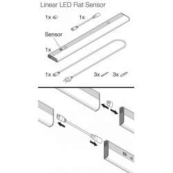 Osram Linear LED Flat Sensor 830 3000K