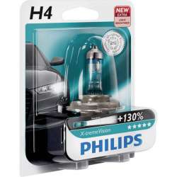 Philips 12V H4 60/55W P43T X-treme Vision +130% 1ks