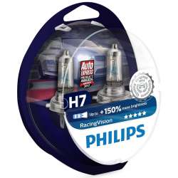 Philips 12V H7 55W PX26d RacingVision +150% кутия