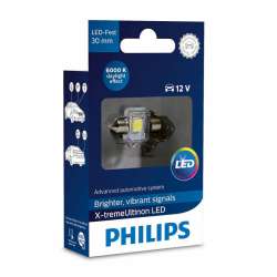 PHILIPS C5W X-tremeVision 12V 1W LED 6000K - 30mm