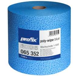 PROFIX POLY WIPE Plus - Netkaná priemyselná utierka modrá; 500 útržkov