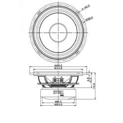 STEG ST650C komponentné 16,5 cm reproduktory