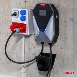 Trojfázová nástenná nabíjačka pre elektrické vozidlá 11kW 16A 400V AMiO-04842